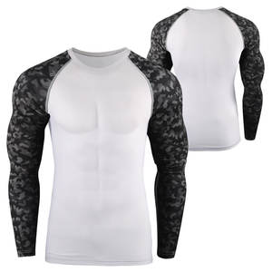 2021 Rashguard de sport personnalisable pour hommes haute Fitness vêtements de sport taille élastique sublimé décontracté actif respirant grande taille - Product Image 6