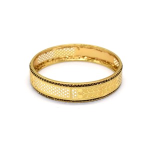 Bracelet jonc d'amour en plaqué or fait à la main pour femmes, tenue de fête de mariage, meilleur cadeau, conception religieuse ethnique classique - Product Image 3