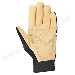 Guantes de mano mecánicos, equipo protector de construcción, carcasa de cuero, calidad, a la moda - Product Image 6