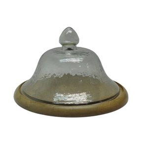 Soporte de pastel de madera artesanal de diseño antiguo con cúpula de calidad, soporte de pastel hecho de madera elegante, molde epoxi de resina - Product Image 2