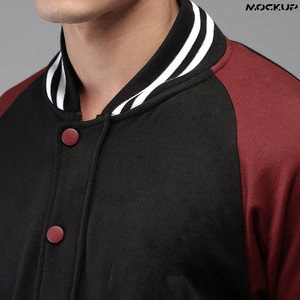 Veste de baseball américaine pour hommes, style streetwear, broderie en chenille, tissu en peluche, vêtements décontractés d'hiver - Product Image 5