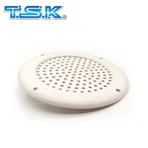 T.S.K Plastic White Circular Perforated Speaker Cover for <b>Amusement</b>/Vending <b>Machines</b> 4 Inch Speaker Grille - Product Image 2