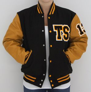 Chaqueta personalizada de alta calidad, chaqueta de béisbol con letras - Product Image 1