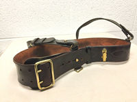 Ceinture britannique en cuir marron Sam et sangle croisée ceintures en cuir véritable de haute qualité, vente en gros