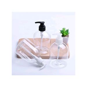Cilindro de PET biodegradable directo de fábrica, desinfectante de manos y botella de loción de Gel para lavado de manos, botella de bomba de plástico - Product Image 1