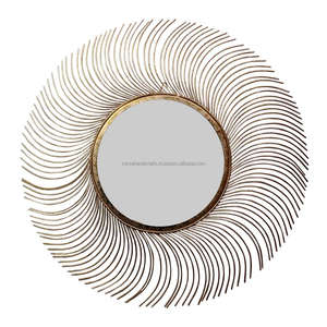 ELLIPTICAL SUNBURST HOME DECORATIVE WALL MIRROR FOR BEDROOM LIVING ROOM HALLWAY - Product Image 6