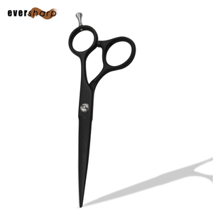 Ciseaux de coiffure professionnels Eversharp Everguard à bord convexe, manche court, pour droitiers, avec repose-doigts - Product Image 2