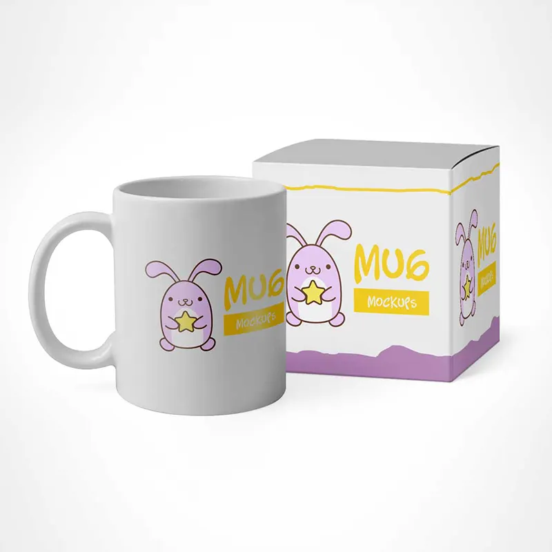 Mug Cup Gift Boxes Packaging、Custom Craft Paper BoxesとWindow Logo PrintingためCups Gifts Packaging