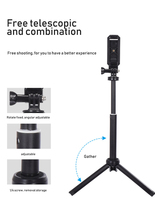 Portable KIT-06LM LED lumière trépied vidéo enregistrement intelligent téléphone vlogging kit avec Microphone