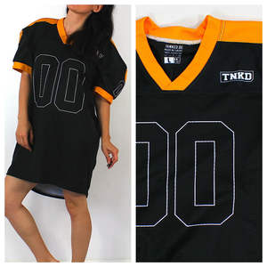 เสื้อฟุตบอลอเมริกันตาข่ายโพลีเอสเตอร์ใส่ได้ทั้งชายและหญิงผ้าเจอร์ซีย์ระบายอากาศได้ไซส์ใหญ่พิเศษออกแบบได้ตามต้องการ - Product Image 3