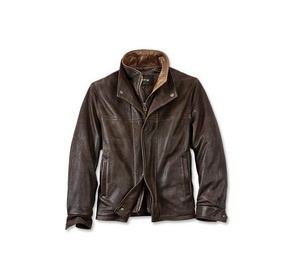 Blouson d'hiver en cuir pour hommes, à la mode - Product Image 3