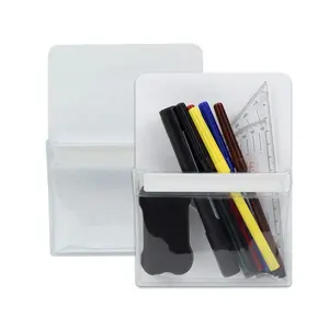 LOGO personalizzato porta pennarelli cancellabili a secco organizzatore portamatite portapenne magnetico per frigorifero lavagna frigorifero armadietto ufficio