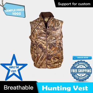 Chaleco de lona de caza para hombre, venta al por mayor, Camuflaje - Product Image 3