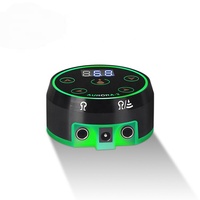 Alimentation électrique pour tatouage HP Professional Aurora 2 Argent & Noir Faible bruit Écran tactile LCD Mini LED Pavé tactile en fonte