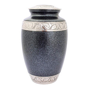 Aluminium Handmade Engraving Cremation Urns for Human Ashes Jar <b>Stone</b> Finishes Brass Cremation Urn for Human Ashes - Product Image 1