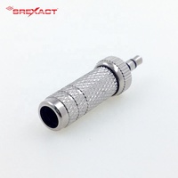 Prise audio stéréo mini 3,5 mm LOCK-PLUG, connecteurs TRS avec coque nickelée et contact en cuivre