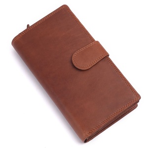 Best Selling Women's Stylish Genuine Leather RFID Blocking <b>Long</b> <b>Wallet</b> Multiple Card Slots Zipper Closure Leading PU Material - Product Image 1