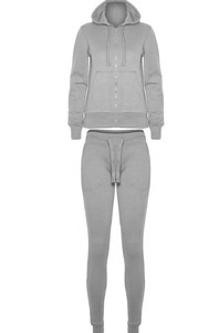 Conjunto de 2 piezas para correr para mujer, sudadera con capucha y Pantalones estampados, chándal cálido para niña - Product Image 6