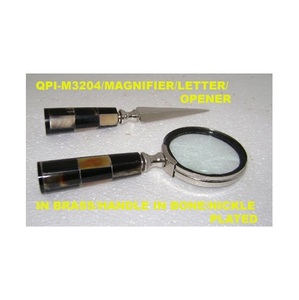 Nouvelle arrivée fraîche facile à transporter vente entière blanc et noir poignée dentaire loupe et ouvre-lettre loupe optique - Product Image 2