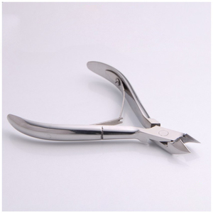 Recortador de cutículas de acero inoxidable de grado quirúrgico de precisión profesional 6mm mandíbula de resorte único ecológico para el cuidado de las uñas - Product Image 1