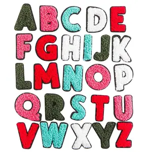 แผ่นปะปัก Chenille,แผ่นผ้าปักลายดีไซน์ใหม่สินค้าตามสั่ง - Product Image 1