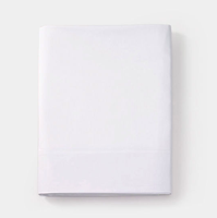 Drap plat blanc 142 TC 100% coton antibactérien avec logo personnalisé pour hôtel, hôpital, textile de maison, vente en gros