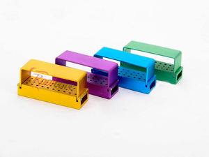 Vente chaude Premium Aluminium Coloré 21/30 Trous pour Perceuses Implant Dentaire Fraises Titulaire Rack Ensemble Dentaire Instruments Chirurgicaux - Product Image 5