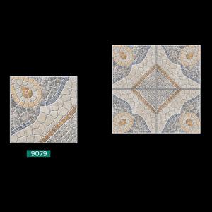 Petits cailloux conçus design carreaux de sol en porcelaine rustique 40x40cm - Product Image 4