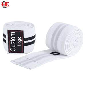 Enveloppe de genou en coton avec support élastique idéal pour l'haltérophilie, l'haltérophilie et le fitness en salle de sport | augmentez votre expérience d'entraînement - Product Image 2