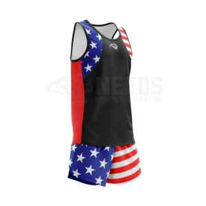 เสื้อกล้ามสำหรับวิ่งผ้าโพลีเอสเตอร์100% สั้นระบายอากาศได้ดีน้ำหนักเบา - Product Image 5