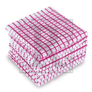 Serviettes de cuisine en coton design multicolore de haute qualité Serviette tricotée de luxe à séchage rapide avec logo personnalisé pour l'exportation au Pakistan - Product Image 3