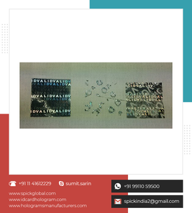 Hologrammes de sécurité laser colorés et matériau PET autocollant adhésif de numérotation pour la sécurité et l'identification - Product Image 4