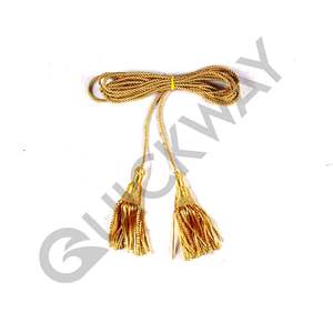 Uniforme ceremonial naranja sólido de la mejor calidad, cómodo cincture de lingotes con cordón, borlas pequeñas, viscosa, superventas personalizado - Product Image 5