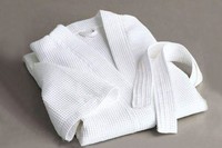 Peignoir en coton gaufré 100% de bonne qualité, blanc, tissé à la main en Turquie, séchage rapide, tailles S-XXL, teinture unie, pour hôtel, salle de bain et usage domestique