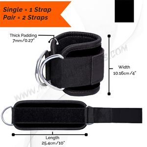 Sangles de cheville d'haltérophilie avec Logo personnalisé de qualité supérieure pour Machines à câble, vente en gros - Product Image 3