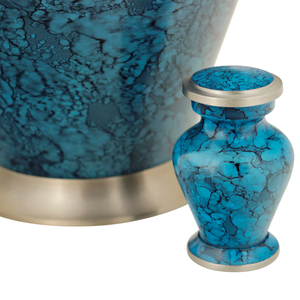 Étoiles et rayures urne souvenir en laiton de style européen fournitures funéraires pour adultes et animaux de compagnie pour le stockage et la décoration des cendres de crémation - Product Image 6