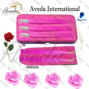 Pinzas para Pestañas de Acero Inoxidable al por Mayor con Marca Privada, Pinzas Personalizadas para Pestañas, Extensiones de Pestañas Postizas - Product Image 4