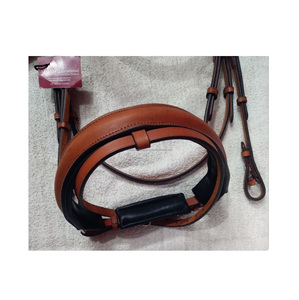 Brida de caballo con banda para la nariz y manivela, corona acolchada suave, banda para la nariz elevada, fabricante al por mayor - Product Image 2