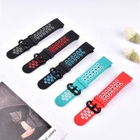Bracelet de montre universel respirant en caoutchouc souple Bracelet Sport de remplacement pour Xiaomi Mi Band 5 6 Sangles