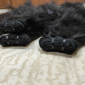 RAW SOUTH INDIAN TEMPLE PELO SIN PROCESAR SIN QUÍMICOS PAQUETES DE CABELLO HUMANO CON CUTICULAS ALINEADAS - Product Image 1