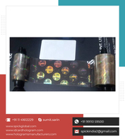 Film Holografik Transparan dengan Warna dan Ukuran yang Dapat Disesuaikan untuk Keamanan Kartu PVC