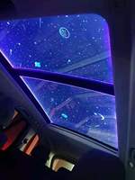 Accessoires de voiture LED RGB, éclairage d'ambiance décoratif, lanterne de toit panoramique pour l'intérieur de la voiture