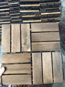 Carreaux de sol en bois imbriqués, pièces, interface utilisateur, pour balcon/plancher, Installation, bricolage, KD Patio jardin - Product Image 6