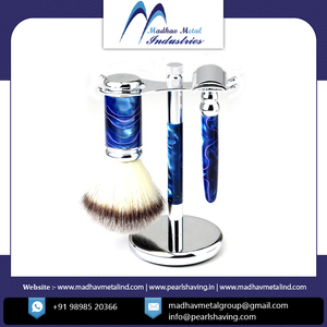 ชุดโกนหนวดขนหมูป่าด้ามโลหะ Madhav Metal SRB-73 2021 ขายดี คุณภาพสูง ออกแบบเองได้ รับผลิตแบรนด์ส่วนตัว - Product Image 4