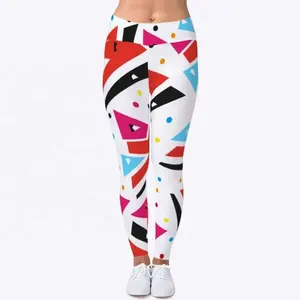 महिलाओं देवियों व्यायाम खेल योग पैंट जिम धनुष डिजिटल मुद्रित की तरह चित्रकला डिजाइन पंत और चड्डी कस्टम मुद्रित पैंट
