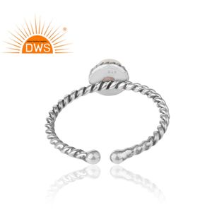 Round Labradorite Gemstone <b>Ring</b> Ethnic <b>Indian</b> 925 Sterling Silver <b>Ring</b> Jewelry Wholesale Supplier - Product Image 4