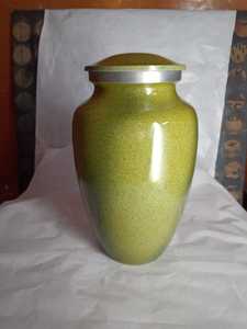 ALUMINIUM WHITE CREMATION URN Brassworld India <b>Funeral</b> <b>Supplies</b> - Product Image 3