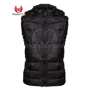 Chaleco de invierno personalizado para hombre, transpirable, Unisex, estilo informal, bombardero, sin mangas, ropa exterior acolchada de alta calidad - Product Image 1