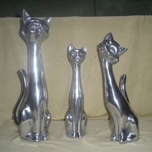 De Metal, estatua de gato - Product Image 1