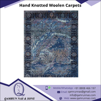 Fabricant indien de tapis en laine/soie noué à la main, de qualité supérieure, moderne et réversible, pour chambre à coucher et salon